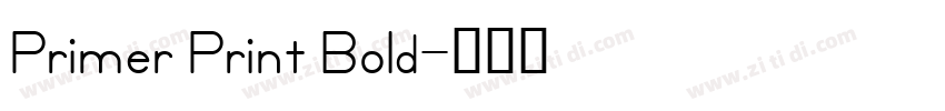 Primer Print Bold字体转换